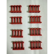 Lego red fence 1x4x2