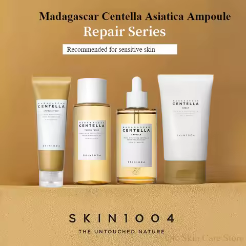 Korean Skin1004 Centella Ampoule Toner Cleanser Face Serum Cleaning Oil and Moisturizer Cream Skinca