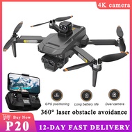 GPS Drone One-button Return 4K HD Dual Camera Brushless Motor Drone with Camera 360° Laser Obstacle Avoidance Folding Quadcopter