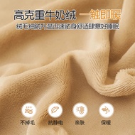 A. Milk Fleece Bed Sheet Single Piece Winter Plush Thickened Flannel Coral Fleece Dormitory Single S
