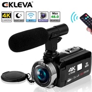 EKLEVAกล้องวิดีโอกล้องวีดีโอ 4K/1080P Ultra HDกล้องดิจิตอลWiFi 48.0MP/30.0MP 3.0 นิ้วหน้าจอสัมผัสIR 