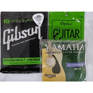 Tali gitar gibson electric/acoustic tali 009/010/011 free one yamaha for kapok