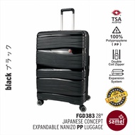 SAMEL 28" FGD 383 JAPANESES CONCEPT EXPANDABLE ANTI THEFT ZIPPER PP LUGGAGE