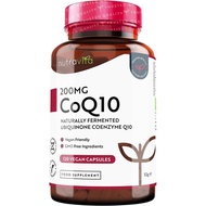 CoQ10 200mg - 120 Vegan Capsules of High Strength Co Enzyme Q10 (4 Months Supply) - 100% Pure and Na