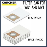 GENUINE KARCHER 28630140 VACUUM CLEANER PAPER FILTER BAG MV1 WD1