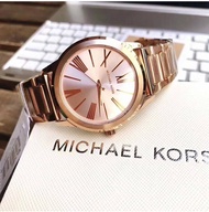 Original Michael Kors Hartman Rose Dial Rose Gold-tone Ladies Watch MK3491