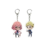 Set of 2 Beyond The Boundary Acrylic Keychain Mirai Kuriyama, Akihito Kanbara v1