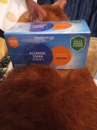 mannings萬寧酒精棉片100片(獨立包裝)