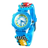 Children's Car Watch Kids Quartz Watch Cartoon Racing Car Children's Student Watch Waterproof Boys' 