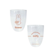 MIFFY授權-米飛兔雙層玻璃杯-flower