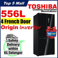 TOSHIBA 556L 4 DoorInverter French Bottom Freezer Fridge Refrigerator GR-RF610WE-PMY / GR-RF610WE-PGY  peti sejuk 冰箱 Multi Door