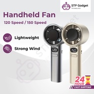 【150 Speed】Handheld Fan Portable Bladeless Mini Fan rechargeable Adjustment With Strong Wind Cooler 