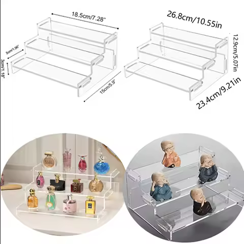 New Acrylic Display Stand For Anime Figures Cupcake Shelf Organizer Desserts Holder Jewels Display R