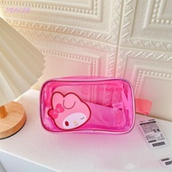 PEACEB Transparent Wash Case, Kite Rabbit Melody PVC Makeup Bag, Multi-functional Waterproof Cartoon Japanese Style Anime Storage Bag Shower