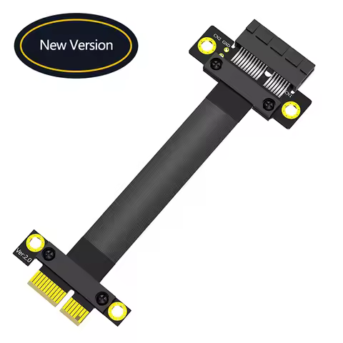 20CM PCIE X1 Riser Cable PCIe 3.0 1X to 1X Slot Extension Cable 8Gb Flex Relocate Cable PCI Express 