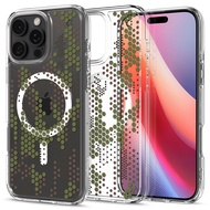 SPIGEN เคสสำหรับ รุ่น iPhone 16 [Ultra Hybrid MagFit Digital Camo] Dual Layer Case with Embedded Mag
