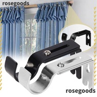 ROSEGOODS1 Curtain Rod Brackets Hanger for 1 Inch Rod Curtain Rod Holder Window Curtain Rod Support for Wall