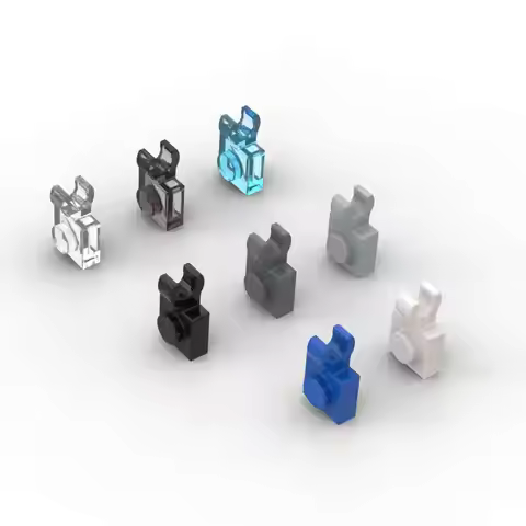 MOC 10PCS 61252 Modified 1x1 Building Blocks 6019 With Open O Clip Bricks Particle Puzzle Idea Toys 