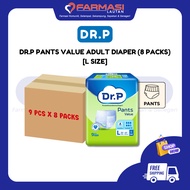 DR.P PANTS VALUE LEVEL 6 ADULT DIAPER L SIZE (8 PACKS)