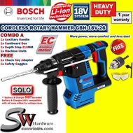 COMBO Bosch GBH18V-26 Cordless Rotary Hammer ,**SOLO or BATTERY & CHARGER SET with F.O.C Accessories