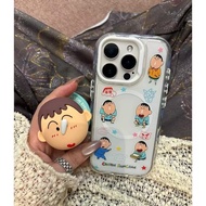 Anime Cartoon Cute Dumb Magnetic Bracket Suitable for iPhone16promax15 Phone Case 13 Female 14 Spot 