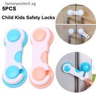 factoryoutlet2.sg 5Pcs Baby Kids Safety Lock Drawer Cupboard Cabinet Fridge Door Child Proof Kit Hot