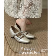 SENYUMI | 9cm Heel Mary Jane Shoes 9cm