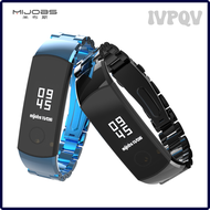 สายรัดข้อมือเหล็ก IVPQV สำหรับ Huawei Honor Band 4สายรัดข้อมือสำหรับ Honor Band 5สายสายรัดข้อมือ4สายรัดข้อมือ WIDVB