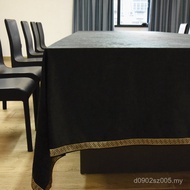 Tablecloth Conference Table Black Office High-End Modern Simple Activities Large Flannel Exhibition 