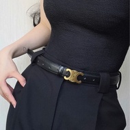 celine belt celine 皮帶 黑金 2.5 75cm