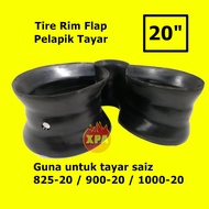 20" Lapik Baru Tayar Lori Pelapik - New Lorry Tire Rim Flaps Hino Delta Isuzu Mitsubishi 900-20 1000