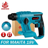 ONEVAN®18v Cordless Rotary Hammer Drill 3600rpm Electric Hammer Impact Drill for Makita 18v Battery(