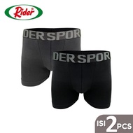 Rider Sport R601B Men's Boxer Briefs, 2 Pcs - M