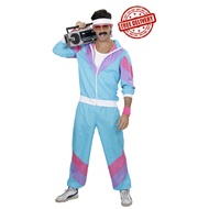 Retro 70s Scooter Hip-Hop Singer Costume Halloween Male Stage Performance Uniform