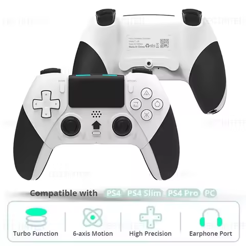 Wireless Bluetooth Controller Gamepad For PS4/PS4 Pro/PS4 Slim Console Controle for PC Wired Joystic