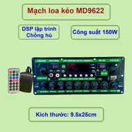 Mạch loa kéo MD9840 150W LIVESTREAM DSP Lập Trình Chống Hú Mẫu Mới 2023 Có Chỉnh BASS TREBLE MIC