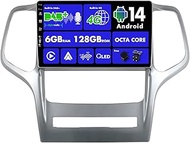 SXAUTO Android 14 [Built-in 4G & DAB] - 6G + 128G - Car Radio for Jeep Grand Cherokee WK2 (2008-2013