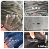 Lined mesh fabric, fine inner mesh fabric