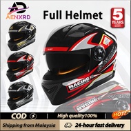 Aenxrd Motorcycle Helmet Full Face Motorcycle Helmet Double Lens Motorcycle Helmet For 55cm-62cm Hea