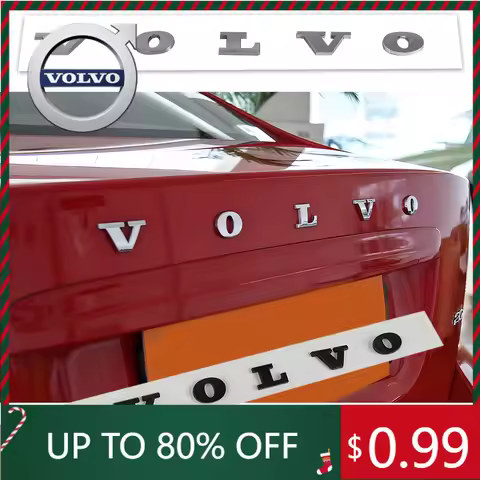 Emblems ABS 3D Badge Letters Car Trunk Badge Sticker Accessory for Volvo Rdesign T2 T3 T4 T5 T6 T7 T