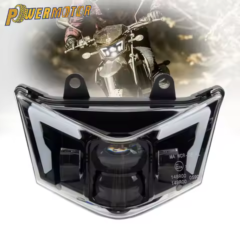 Motorcycle E24 Headlight For Kawasaki D-Tracker 125 150 KLX125 KLX150 2010 to 2016 Enduro Motocross