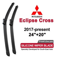 silicone car wiper for Mitsubishi Eclipse Cross 2017-present 2016 banana type front Windshield Wiper