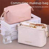 Small Size Commuter Makeup Leather Portable Bag | Waterproof Storage Bag | Cosmetic Organizer