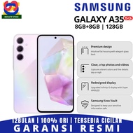 hp baru samsung galaxy a35 5g 8/128gb 8/256gb 100% original grs resmi - 8+8/128gb lilac +full aksesoris