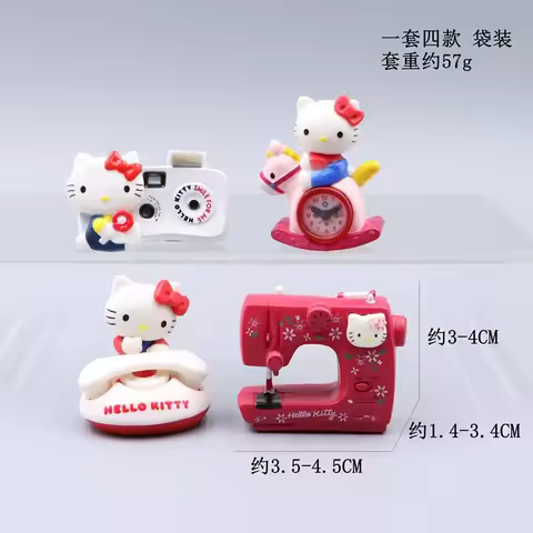 New Cartoon Anime Character Peripheral 50th Anniversary Kitty Pendant Camera Calculator Handbag Chri