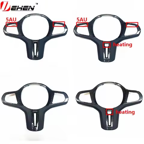Carbon Fiber Steering Wheel Cover Trim Decor For BMW 1 2 3 4 Series Sport F40 F44 G42 G20 G22 G26 G2