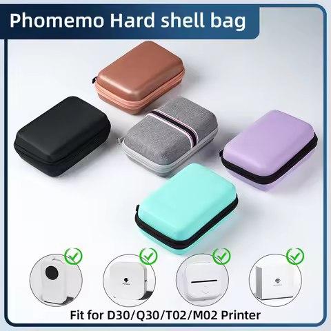 Case Compatible with Phomemo Q30 D30 T02 Label Printer NiiMbot D11 D110 Mini Printer Hard Carrying C