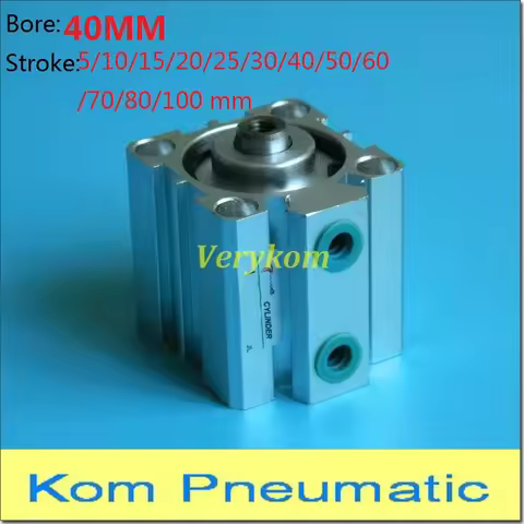 Pneumatic SDA Compact Air Cylinder Airtac Type Bore 40MM Port 1/8" SDA40*5X10*15X20*25x30*40X50*60X7