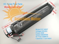 (สต๊อกในไทย) พัดลมระบายความร้อน Cross Flow Fans ECF-6037 220VAC 45W 2800RPM 474x102x91mm พัดลมระบายอ