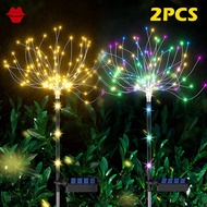 New Solar LED Garden Lights Outdoor Solar Light Dandelion Fireworks Ornaments Lawn Landscape Lamp Holiday Light Patio Pathway Decor Deepavali Lampu Hiasan Bilik Tidur Raya Lip Lap